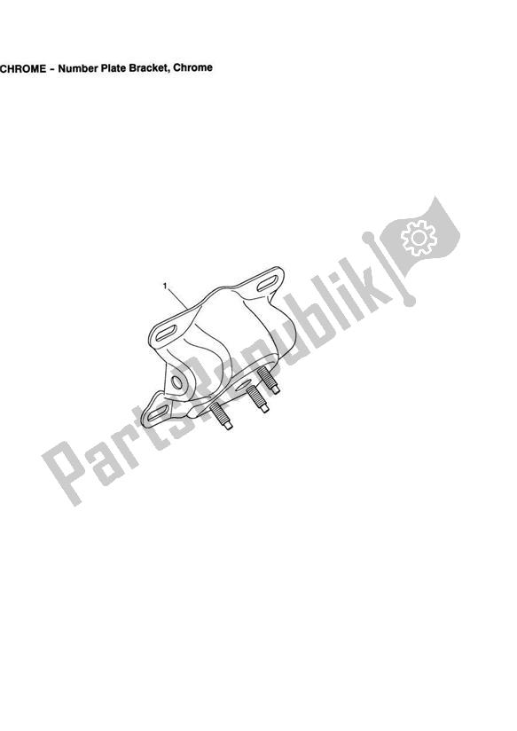 All parts for the Number Plate Bracket, Chrome of the Triumph America Carburettor 790 2002 - 2007